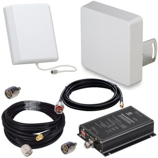 Комплект усиления сигнала 2G GSM / 4G LTE или 2G GSM / 3G UMTS с двухстандартным репитером 900/1800 или 900/2100 МГц (на выбор)