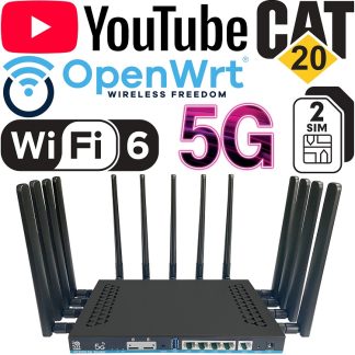 ZBT Z8102ax-T Dual SIM WiFi-6 – гигабитный WiFi-роутер 5G 4G+ LTE-A с 2-мя сим-картами и 2-мя модемами